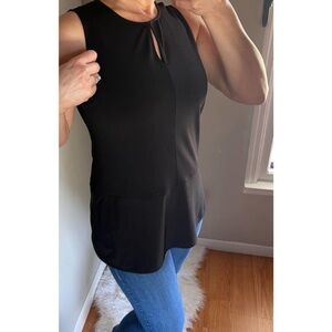 Lauren Ralph Lauren Women’s Black Sleeveless Top, Size Large